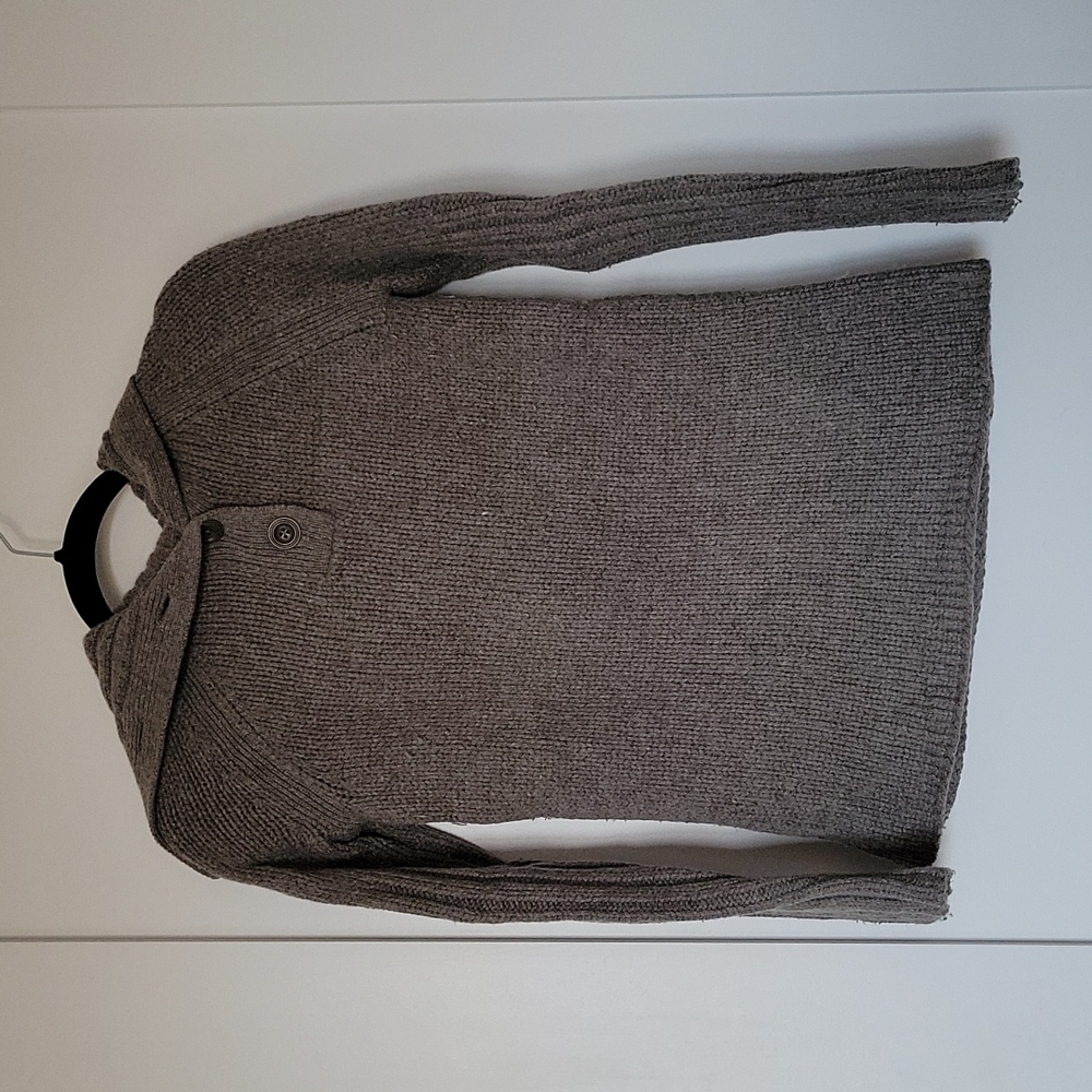 GAP Grey Convertible Neck Wool Sweater